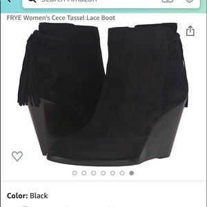 Frye CECE TASSEL LACE BOOTIES- NWT